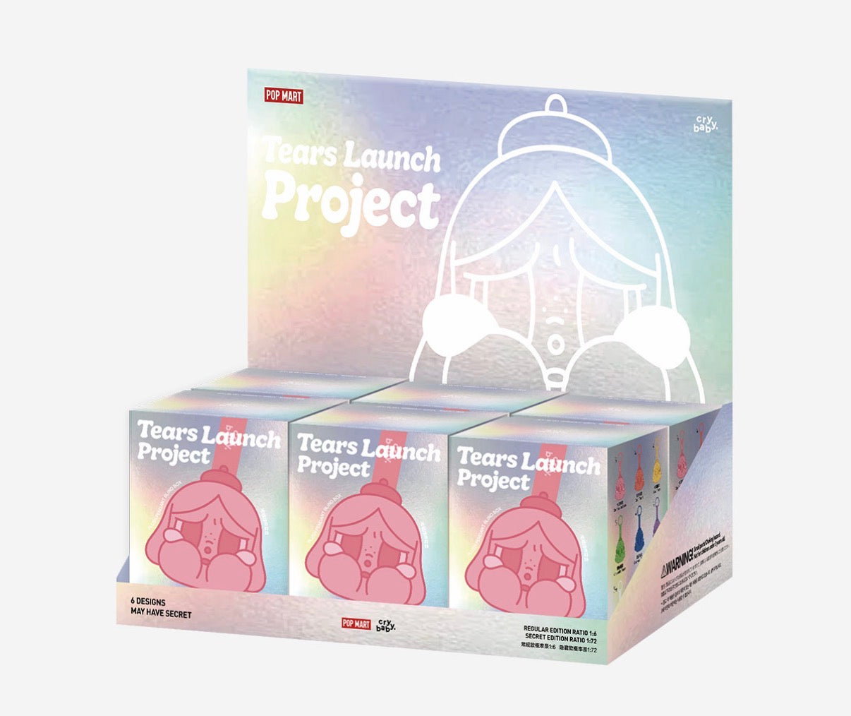 POP MART crybaby, tears launch project, plush pendant, blind box brand new sealed