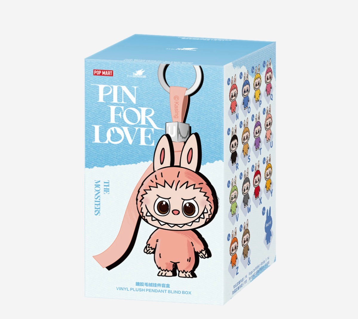 The Monsters Pin for Love Series Vinyl Plush pendant Blind Box N-Z