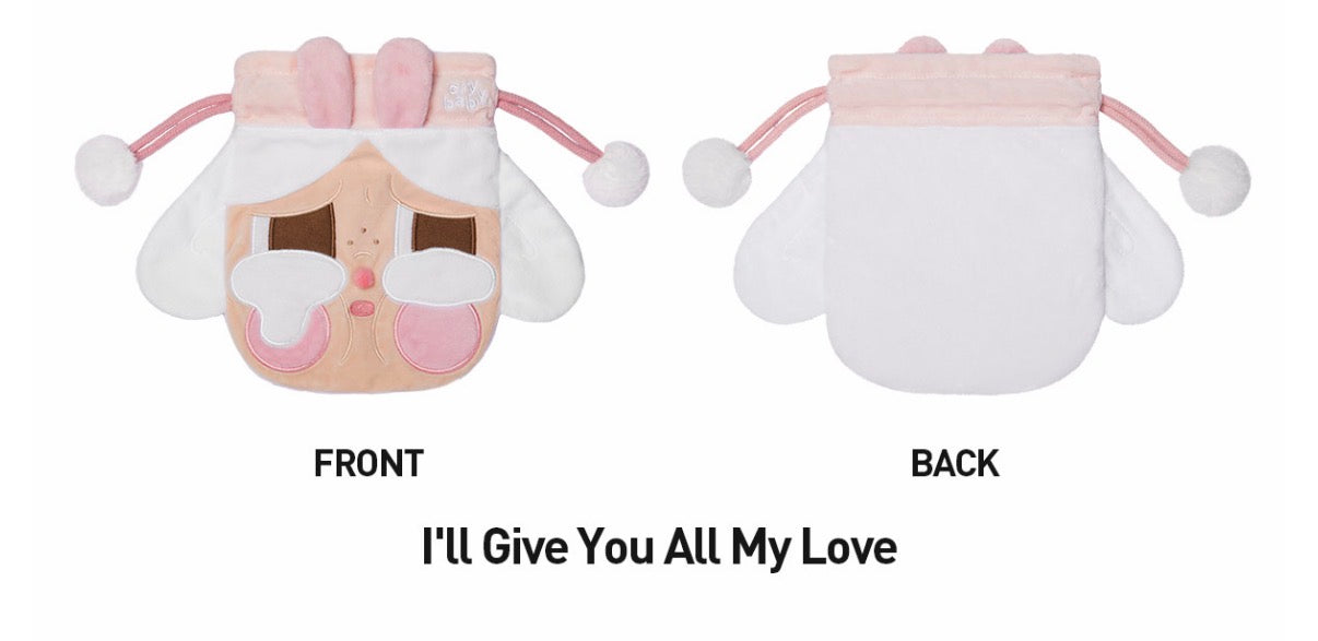 PopMart Crybaby Storage Bag - I’ll give you all my love -BNIB