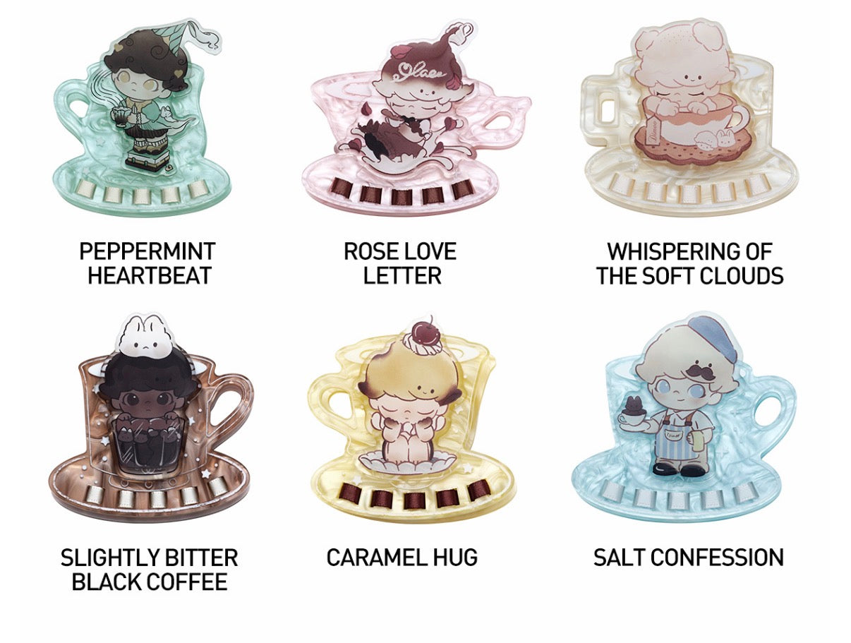 Demo World Crush on Coffee Acrylic Fridge Clip Blind Box