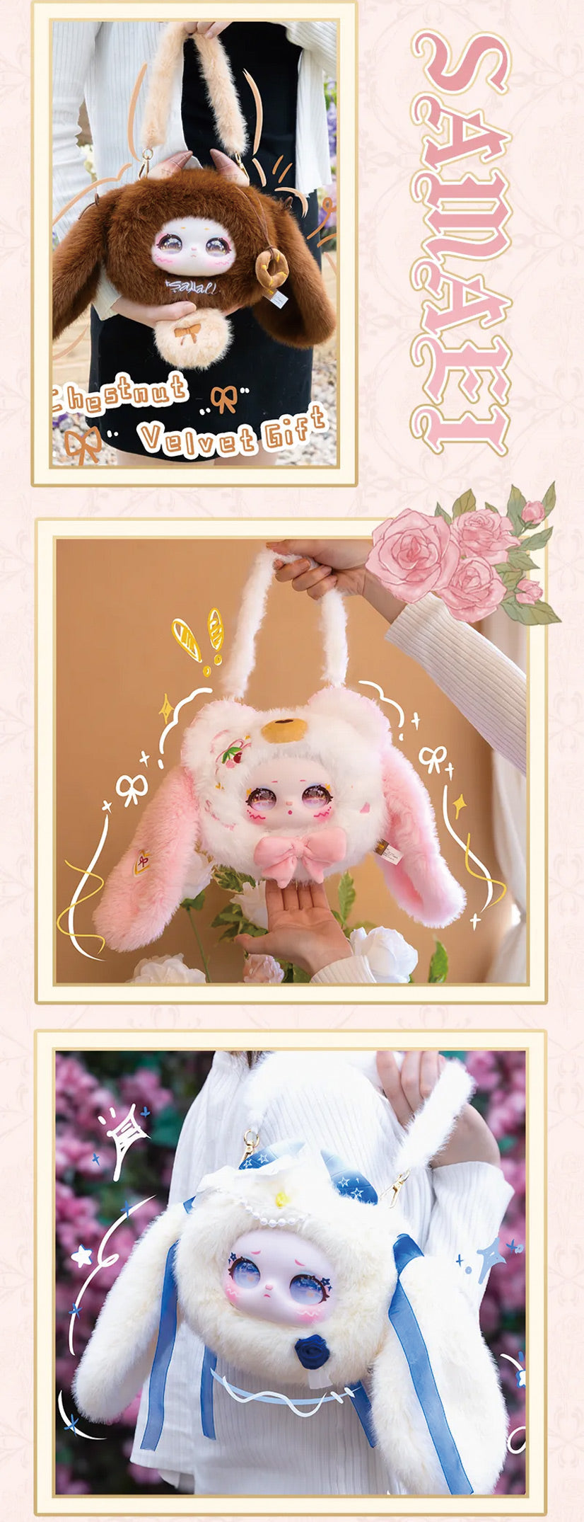 Baby Three Samael Plush Bag- The Cuteness Series