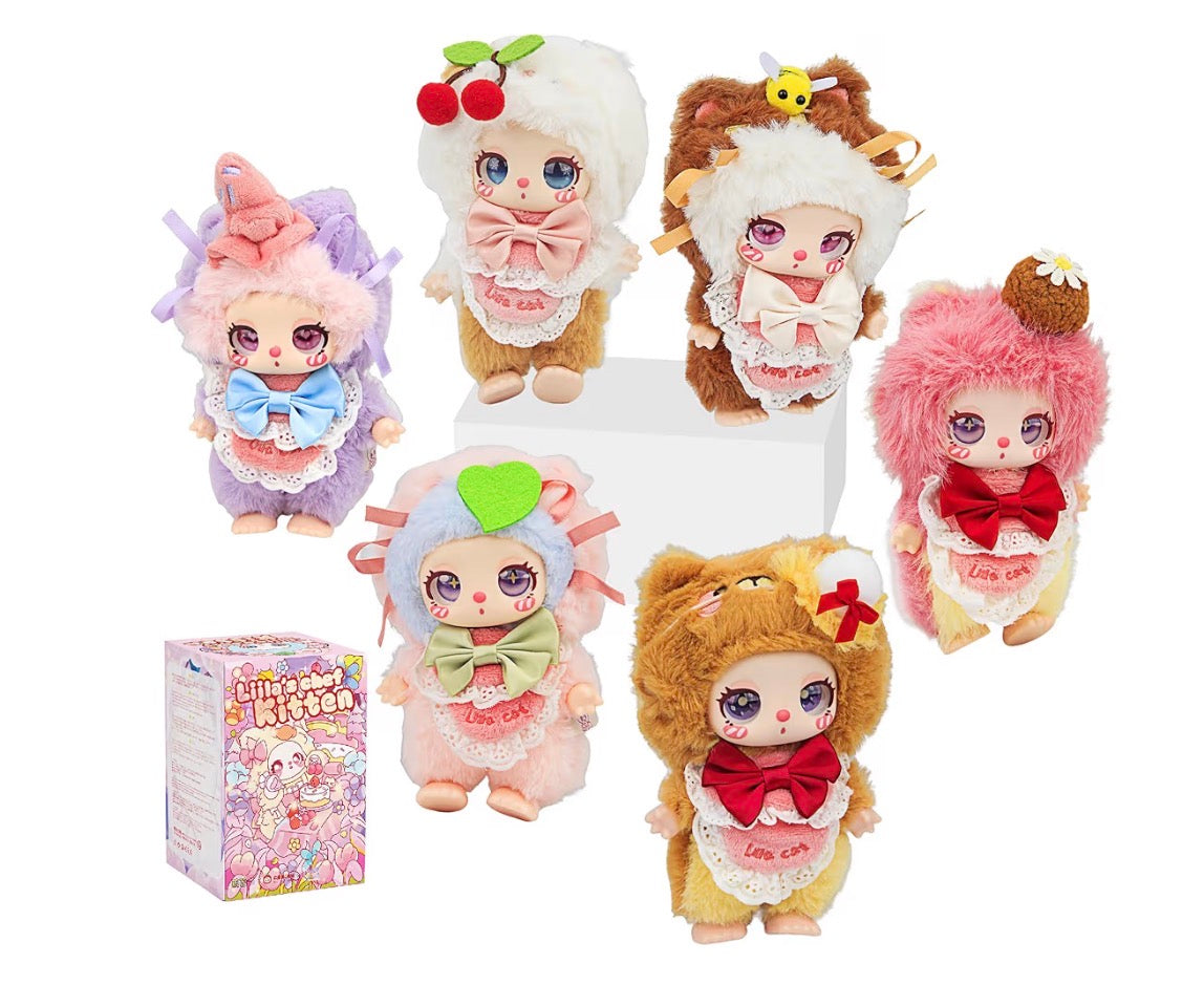 Liila's V4 Chef Kitten Series Blind Box 8" Plush Mystery Animal