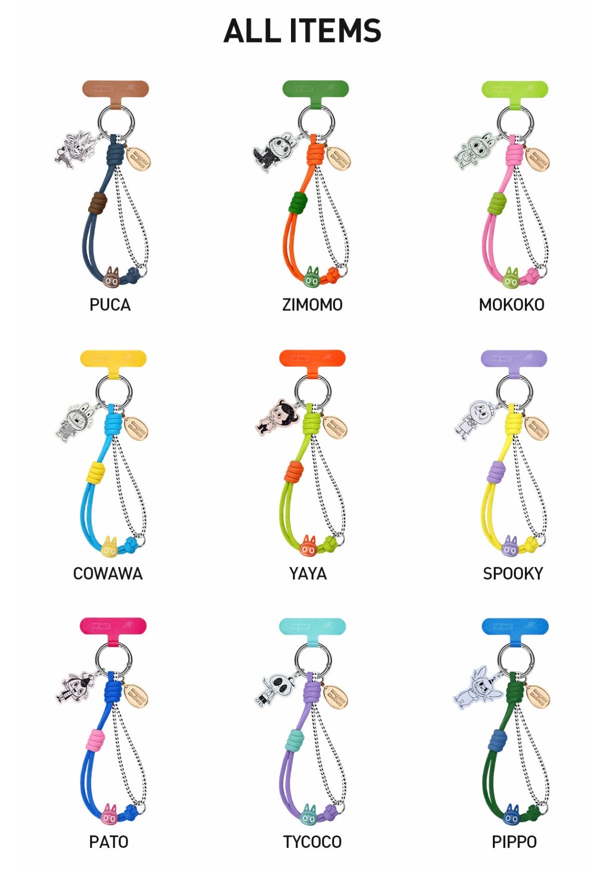Pop Mart The Monsters 10th Anniversary Series Phone Charm