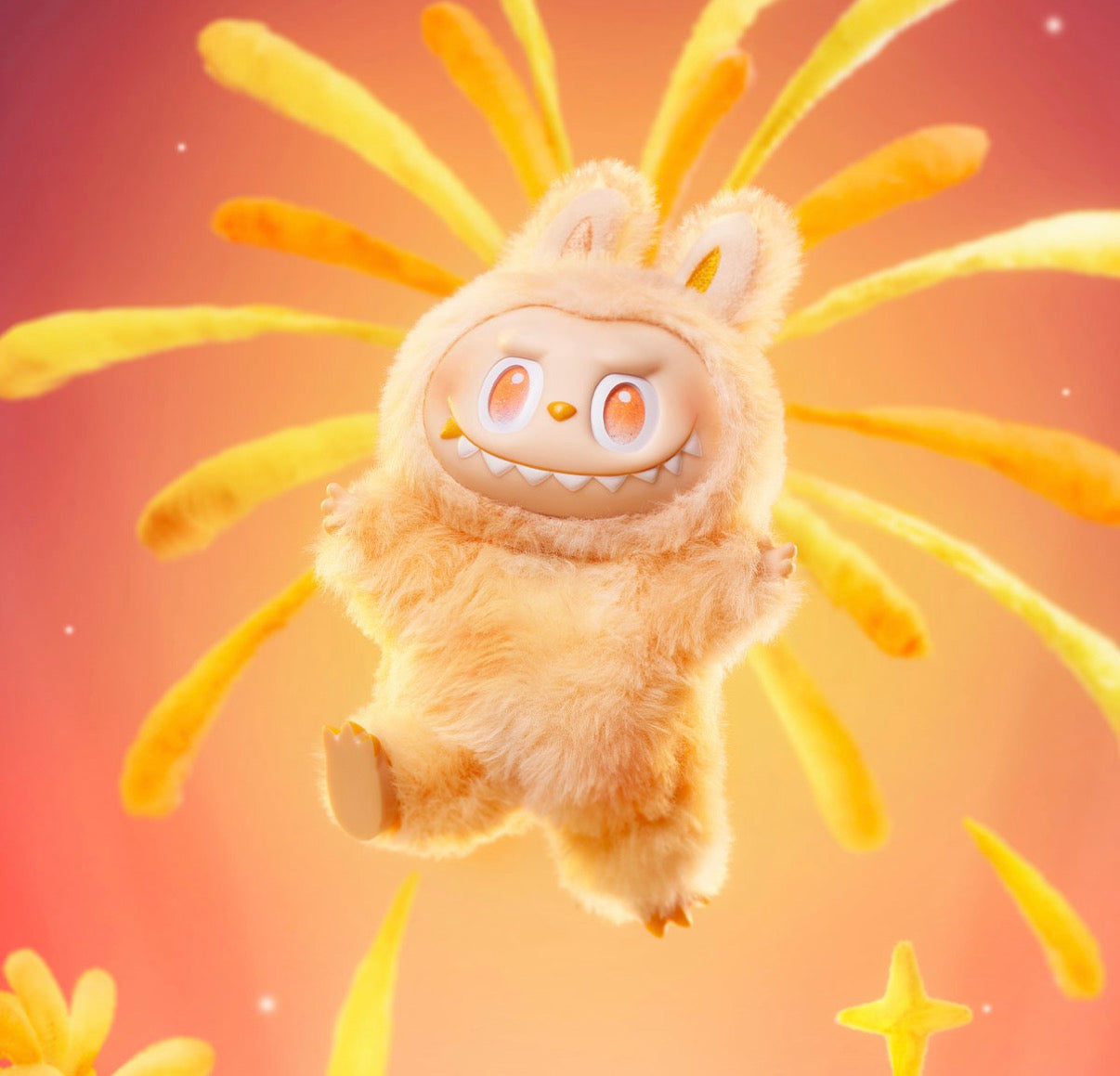 The Monsters Big Into Energy Series - Happiness Labubu Plush Pendant BNIB
