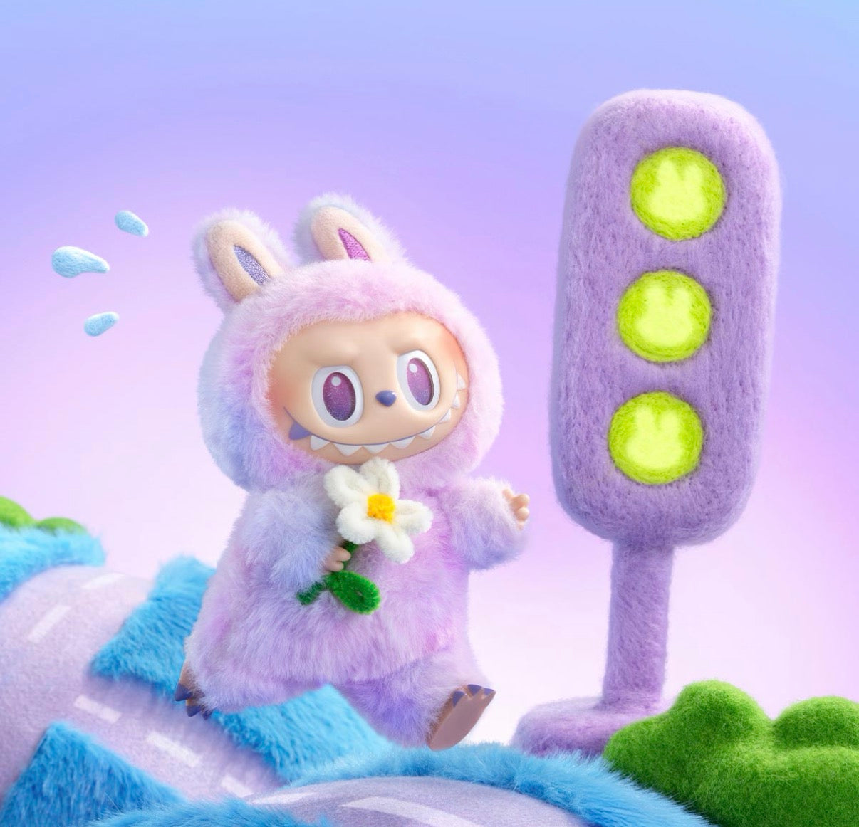The Monsters Big Into Energy Series - Luck Labubu Plush Pendant BNIB